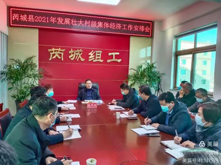 芮城县召开2021年发展壮大村级集体经济工作安排会议